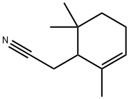 2,6,6-trimethyl-2-cyclohexene-1-acetonitrile Structure
