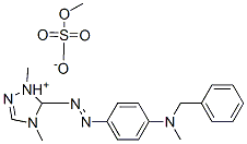 5-[[4-[benzylmethylamino]phenyl]azo]-1,4-dimethyl-1H-1,2,4-triazolium methyl sulphate Structure