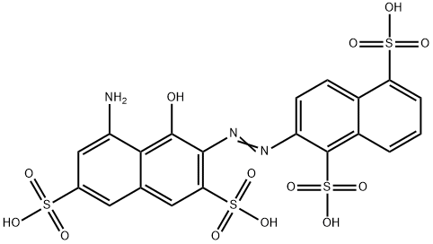 2-[(8-amino-1-hydroxy-3,6-disulpho-2-naphthyl)azo]naphthalene-1,5-disulphonic acid Structure