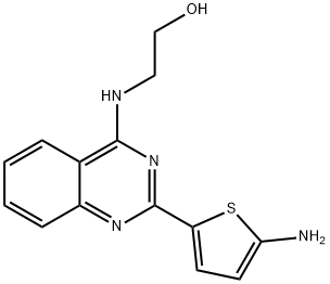 2-[[2-(5-Amino-2-thienyl)-4-quinazolinyl]amino]ethanol Structure