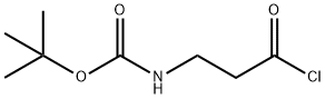 Carbamic acid, (3-chloro-3-oxopropyl)-, 1,1-dimethylethyl ester (9CI) Structure