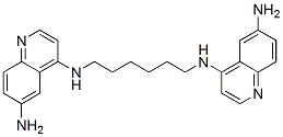 N,N'-Bis(6-amino-4-quinolinyl)-1,6-hexanediamine Structure