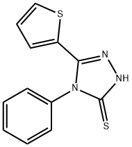 4-PHENYL-5-(2-THIENYL)-4H-1,2,4-TRIAZOL-3-YLHYDROSULFIDE Structure