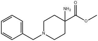 Methyl 4-amino-1-benzyl-piperidine-4-carboxylate 구조식 이미지
