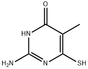 4(1H)-Pyrimidinone, 2-amino-6-mercapto-5-methyl- (9CI) 구조식 이미지