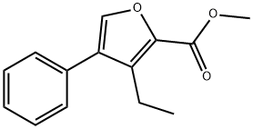 2-FURANCARBOXYLICACID,3-ETHYL-4-PHENYL-,METHYLESTER(9CI) Structure