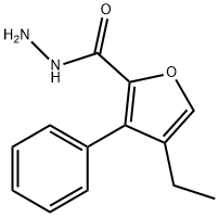 2-Furancarboxylicacid,4-ethyl-3-phenyl-,hydrazide(9CI) Structure