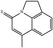 4H-Pyrrolo[3,2,1-ij]quinoline-4-thione,  1,2-dihydro-6-methyl- Structure