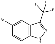1H-INDAZOLE, 5-BROMO-3-(TRIFLUOROMETHYL)- Structure