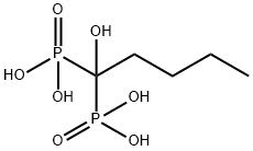 1-hydroxypentane-1,1-bisphosphonate Structure