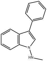 N-methyl-3-phenyl-1H-indol-1-amine Structure