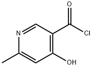 3-Pyridinecarbonyl chloride, 4-hydroxy-6-methyl- (9CI) Structure