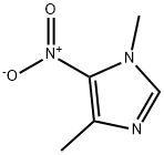 이미다졸,1,4-디메틸-5-니트로- 구조식 이미지