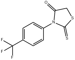 2-thioxo-3-[4-(trifluoromethyl)phenyl]-1,3-thiazolidin-4-one Structure