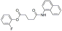 (2-fluorophenyl) 4-(naphthalen-1-ylcarbamoyl)butanoate Structure