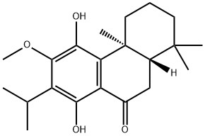 (4aS,10aS)-2,3,4,4a,10,10a-Hexahydro-5,8-dihydroxy-6-methoxy-1,1,4a-trimethyl-7-isopropylphenanthren-9(1H)-one Structure