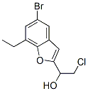5-브로모-알파-(클로로메틸)-7-에틸벤조푸란-2-메탄올 구조식 이미지