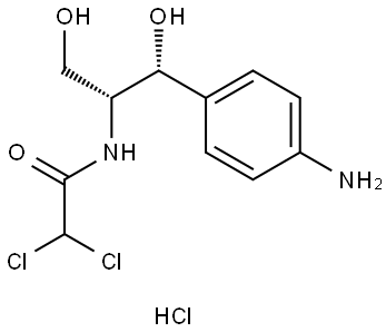 D-THREO-1-(4-AMINOPHENYL)-2-DICHLOROACETYLAMINO-1,3-PROPANEDIOL, HYDROCHLORIDE Structure