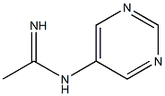 Ethanimidamide, N-5-pyrimidinyl-, (E)- (9CI) Structure