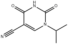 1-ISOPROPYL-2,4-DIOXO-1,2,3,4-테트라히드로피리미딘-5-탄소니트릴 구조식 이미지