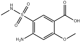 4-amino-5-methylaminosulphonyl-o-anisic acid Structure