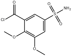 5-(aminosulphonyl)-2,3-dimethoxybenzoyl chloride Structure