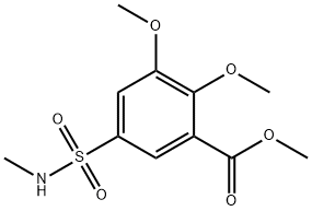 methyl 2,3-dimethoxy-5-[(methylamino)sulphonyl]benzoate Structure