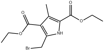 5-BROMOMETHYL-3-METHYL-1H-PYRROLE-2,4-DICARBOXYLIC ACID DIETHYL ESTER Structure