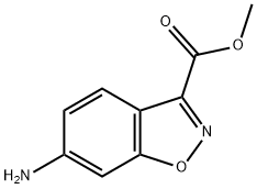 1,2-Benzisoxazole-3-carboxylicacid,6-amino-,methylester(9CI) Structure