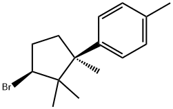 1-[(1S,3S)-3-Bromo-1,2,2-trimethylcyclopentyl]-4-methylbenzene Structure