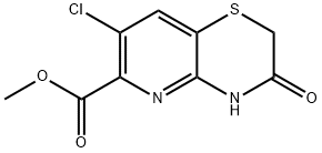 Methyl7-chloro-3-oxo-3,4-dihydro-2H-pyrido[3,2-b][1,4]thiazine-6-carboxylate 구조식 이미지