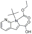 1H-Pyrrolo[2,3-b]pyridine-1,2-dicarboxylic acid, 1-(1,1-diMethylethyl) 2-ethyl ester Structure