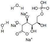 D-글루콘산,6-(인산이수소),삼나트륨염,이수화물 구조식 이미지