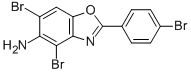 4,6-DIBROMO-2-(4-BROMOPHENYL)-1,3-BENZOXAZOL-5-AMINE Structure