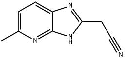 1H-Imidazo[4,5-b]pyridine-2-acetonitrile,  5-methyl-  (9CI) Structure