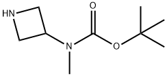 3-BOC-3-METHYLAMINOAZATIDINE Structure