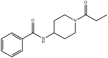 Benzamide, N-[1-(1-oxopropyl)-4-piperidinyl]- (9CI) Structure