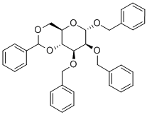 4,6-Di-O-benzylidene-1,2,3-tri-O-benzyl-α-D-mannopyranose Structure