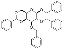 4,6-Di-O-benzylidene-1,2,3-tri-O-benzyl-β-D-galactopyranose Structure