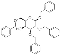 1,2,3,6-테트라-O-벤질-bD-갈락토피라노사이드 구조식 이미지