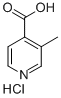 3-METHYL-4-PYRIDINECARBOXYLIC ACID, HYDROCHLORIDE Structure