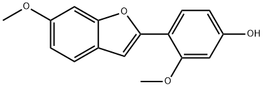 3-Methoxy-4-(6-methoxybenzofuran-2-yl)phenol Structure