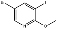 5-BROMO-3-IODO-2-METHOXYPYRIDINE 구조식 이미지