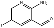 2-AMINO-5-IODO-PYRIDINE-3-CARBALDEHYDE Structure