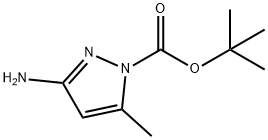 1H-Pyrazole-1-carboxylicacid,3-amino-5-methyl-,1,1-dimethylethylester 구조식 이미지