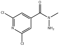 N-Methyl-2,6-dichloroisonicotinic hydrazide Structure