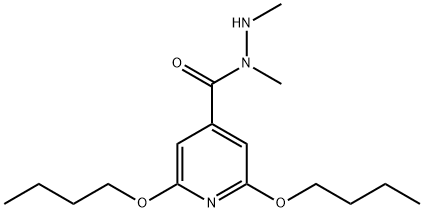 N,N'-Dimethyl-2,6-dibutoxyisonicotinic hydrazide Structure