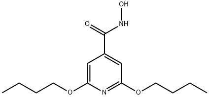 2,6-Dibutoxy-4-pyridinecarbohydroximic acid Structure