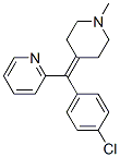 2-[(4-chlorophenyl)-(1-methyl-4-piperidylidene)methyl]pyridine 구조식 이미지