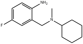 2-{[Cyclohexyl(methyl)amino]methyl}-4-fluoroaniline Structure